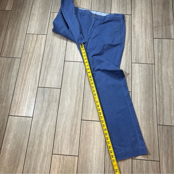 Polo Ralph Lauren Chino Pants Men 36x32 Blue Twill Stretch Classic Fit - Picture 8 of 8